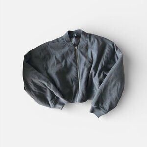 Abercrombie & Fitch Women's Black and Grey Jacket